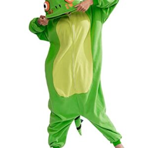 ofodoing Adult Lizard Onesie Animal One-piece Pajamas Cosplay Homewear Sleepwear Jumpsuit Costume for Women Men