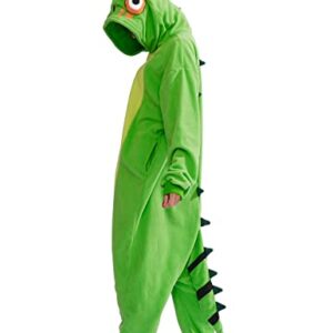 ofodoing Adult Lizard Onesie Animal One-piece Pajamas Cosplay Homewear Sleepwear Jumpsuit Costume for Women Men