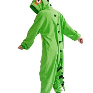 ofodoing Adult Lizard Onesie Animal One-piece Pajamas Cosplay Homewear Sleepwear Jumpsuit Costume for Women Men