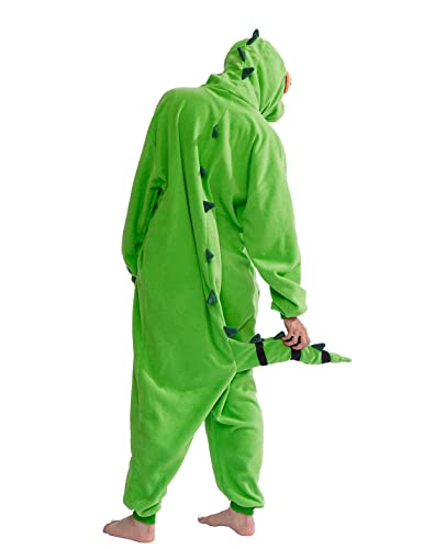 ofodoing Adult Lizard Onesie Animal One-piece Pajamas Cosplay Homewear Sleepwear Jumpsuit Costume for Women Men