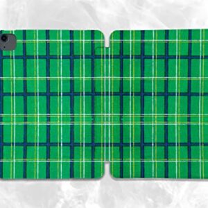 Cute Green Buffalo Plaid case Compatible with iPad Mini Air Pro 7.9 8.3 9.7 10.2 10.9 11 12.9 inch Pattern Cover New 2022 2021 Trifold Stand 3 4 5 6 7 8 9 Generation 231 (9.7" 5/6 gen)