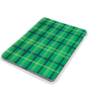 Cute Green Buffalo Plaid case Compatible with iPad Mini Air Pro 7.9 8.3 9.7 10.2 10.9 11 12.9 inch Pattern Cover New 2022 2021 Trifold Stand 3 4 5 6 7 8 9 Generation 231 (9.7" 5/6 gen)