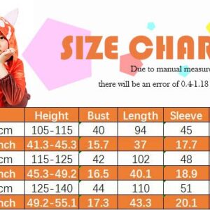 Cosroyce Halloween Red Panda Costume Kid's Raccoon Costumes Jumpsuit Onesie Outfit Mei Cosplay for Girls, Kids-S(Height:41inch-45inch) (CR-RP01)