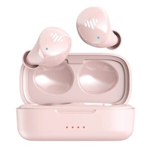 iluv mybuds wireless earbuds, bluetooth 5.3, built-in microphone, 20 hour playtime, ipx6 waterproof protection, compatible with apple & android, includes charging case & 4 ear tips, tb100 pink