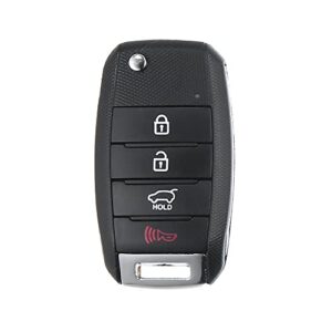x autohaux 4 button car keyless entry remote control key fob proximity smart fob osloka-875t no. 95430-b2100(psd) for kia soul 2014-2019 433mhz 60 chip