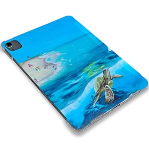 Ocean Dolphin Turtle Painted case Compatible with iPad Mini Air Pro 7.9 8.3 9.7 10.2 10.9 11 12.9 inch Pattern Cover New 2022 2021 Trifold Stand 3 4 5 6 7 8 9 Generation 294 (10.2" 7/8/9 gen)