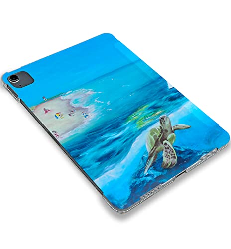 Ocean Dolphin Turtle Painted case Compatible with iPad Mini Air Pro 7.9 8.3 9.7 10.2 10.9 11 12.9 inch Pattern Cover New 2022 2021 Trifold Stand 3 4 5 6 7 8 9 Generation 294 (10.2" 7/8/9 gen)