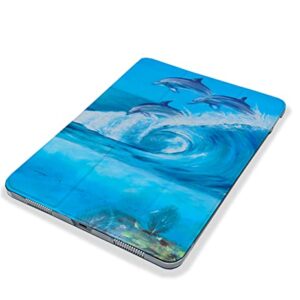 Ocean Dolphin Turtle Painted case Compatible with iPad Mini Air Pro 7.9 8.3 9.7 10.2 10.9 11 12.9 inch Pattern Cover New 2022 2021 Trifold Stand 3 4 5 6 7 8 9 Generation 294 (10.2" 7/8/9 gen)