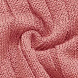 SweatyRocks Women's Knit Crop Top Ribbed Sleeveless Halter Neck Vest Tank Top Watermelon Pink M