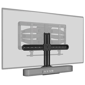 sanus soundbar mount for sonos beam - height adjustable up to 12" & designed to work with any tv - custom fit to the beam for optimal audio performance