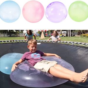 Deashun 47'' Water Filled Bubble Ball for Adults & Children Toy Beach Garden Ball Funny Inflatable Water Ball Soft Rubber Ball Jelly Balloon Balls for Outdoor Indoor Party