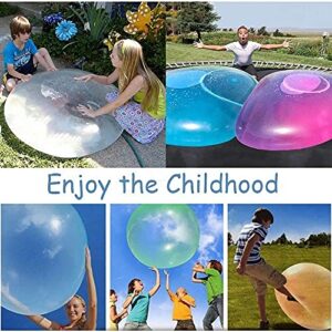 Deashun 47'' Water Filled Bubble Ball for Adults & Children Toy Beach Garden Ball Funny Inflatable Water Ball Soft Rubber Ball Jelly Balloon Balls for Outdoor Indoor Party