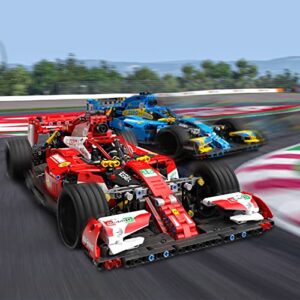 TOY PLAYER F1 Racing Car Model Kit, 1:10 Model Car, Compatible with Lego Technic, Building Blocks and Construction Toy for Adults and Kid 6 7 8 9 Years Kids (1308 Pcs)