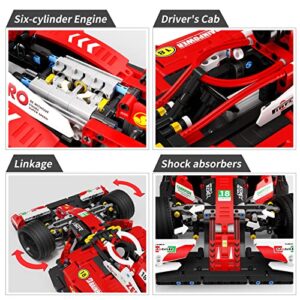 TOY PLAYER F1 Racing Car Model Kit, 1:10 Model Car, Compatible with Lego Technic, Building Blocks and Construction Toy for Adults and Kid 6 7 8 9 Years Kids (1308 Pcs)