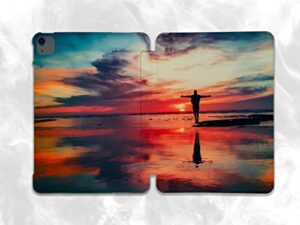 cute ocean clouds sky case compatible with ipad mini air pro 7.9 8.3 9.7 10.2 10.9 11 12.9 inch pattern cover new 2022 2021 trifold stand 3 4 5 6 7 8 9 generation 324 (10.2" 7/8/9 gen)