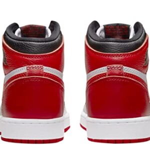 Jordan Boy's Air Jordan 1 Retro High OG (Big Kid) White/University Red/Black 6 Big Kid M