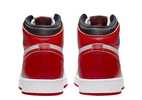 Jordan Boy's Air Jordan 1 Retro High OG (Big Kid) White/University Red/Black 6 Big Kid M