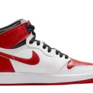 Jordan Boy's Air Jordan 1 Retro High OG (Big Kid) White/University Red/Black 6 Big Kid M