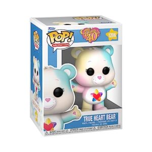 funko pop! animation: care bears 40th anniversary - true heart bear with translucent glitter chase (styles may vary)