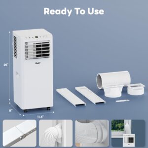 DuraComfort Portable Air Conditioners 8000 BTU, 3-in-1 AC Unit, Cool, Dehumidifier & Fan, for Room up to 200 Sq.Ft 4900 BTU SACC