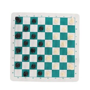 fecamos roll up chess board set, travel chess set foldable increase feelings for adults for picnic for travel(wang gao 65mm)