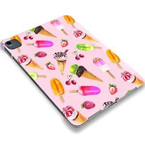 Cute Ice Cream Sweet case Compatible with iPad Mini Air Pro 7.9 8.3 9.7 10.2 10.9 11 12.9 inch Pattern Cover New 2022 2021 Trifold Stand 3 4 5 6 7 8 9 Generation 396 (9.7" 5/6 gen)