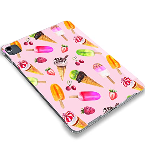 Cute Ice Cream Sweet case Compatible with iPad Mini Air Pro 7.9 8.3 9.7 10.2 10.9 11 12.9 inch Pattern Cover New 2022 2021 Trifold Stand 3 4 5 6 7 8 9 Generation 396 (9.7" 5/6 gen)