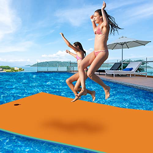 Floating Mat - Floating Mat for Lake - Water Mat - Lily Pad Floating Mat for Lake - Floating Water Mat, XPE Floating Island for Kids (7' x 3' x 1.3")