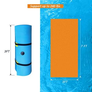 Floating Mat - Floating Mat for Lake - Water Mat - Lily Pad Floating Mat for Lake - Floating Water Mat, XPE Floating Island for Kids (7' x 3' x 1.3")