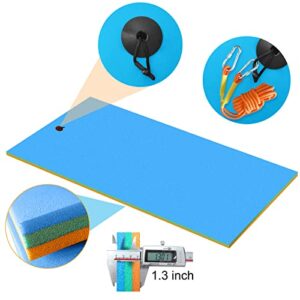 Floating Mat - Floating Mat for Lake - Water Mat - Lily Pad Floating Mat for Lake - Floating Water Mat, XPE Floating Island for Kids (7' x 3' x 1.3")