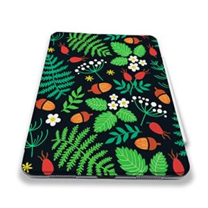 Cute Plants Tropical Leaves Pattern Case Compatible with All Generations iPad Air Pro Mini 5 6 11 inch 12.9 10.9 10.2 9.7 7.9 Plastic Fabric Cover Slim Smart Stand SN900 (8.3" Mini 6th gen)