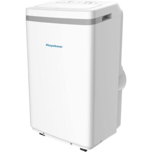 keystone 13,000 btu portable air conditioner and heater with smart remote control & dehumidifier function, quiet compact portable ac & heater combo for living room & small rooms up to 450 sq. ft
