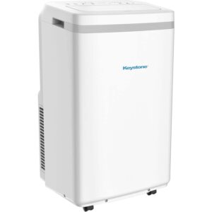 Keystone 13,000 BTU Portable Air Conditioner and Heater with Smart Remote Control & Dehumidifier Function, Quiet Compact Portable AC & Heater Combo for Living Room & Small Rooms up to 450 Sq. Ft