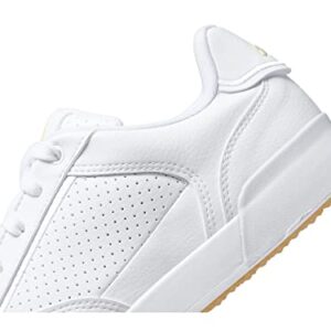 adidas Womens Retrocross Golf Shoe, FTWR White/Sand strata/Gum 3, 8