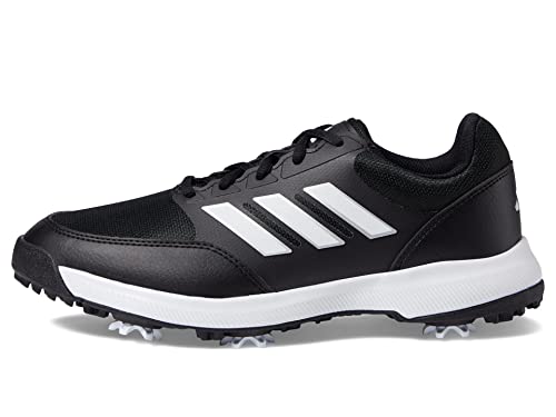 adidas Women's W TECH Response 3.0 Golf Shoe, core Black/FTWR White/Silver met, 8