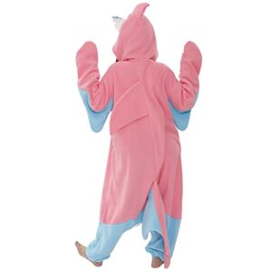 SAZAC Lovely Zombie Shark Kigurumi Onesie Jumpsuit Halloween Costume (Pink)