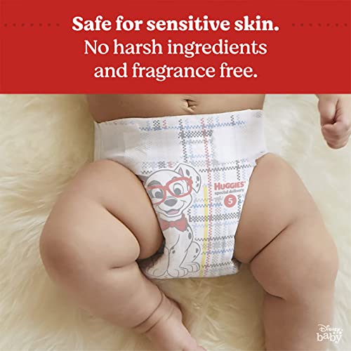 Huggies Special Delivery Hypoallergenic Baby Diapers Size Newborn (up to 10 lbs), 132 Ct, Fragrance Free, Safe for Sensitive Skin