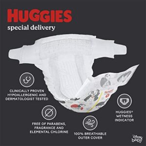 Huggies Special Delivery Hypoallergenic Baby Diapers Size Newborn (up to 10 lbs), 132 Ct, Fragrance Free, Safe for Sensitive Skin