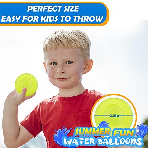 SweetAce Water Balls 12 Pack Reusable Quick Fill Water Balloons Bombs Splash Soaker Ball Summer Outdoor Indoor Water Fight Toy for Kids Backyard Pool Activity