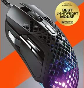 SteelSeries Aerox 5 - Lightweight Gaming Mouse - 18000 CPI -- TrueMove Air Optical Sensor - Ultra-Lightweight Water Resistant Design - Universal USB-C Connectivity (Renewed)