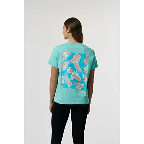 McLaren F1 Women's Miami Palm Graphic T-Shirt Aqua Sky