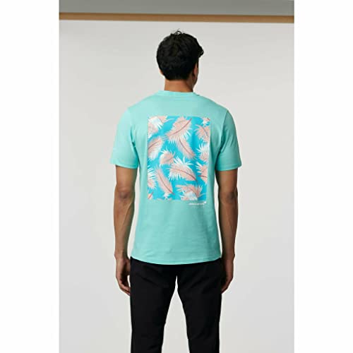 McLaren F1 Men's Miami Palm Graphic T-Shirt Aqua Sky