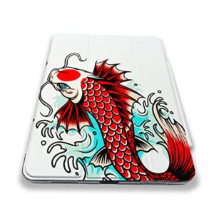 Cute Kawaii Japanese Fish Koi Pattern Case Compatible with All Generations iPad Air Pro Mini 5 6 11 inch 12.9 10.9 10.2 9.7 7.9 Plastic Fabric Cover Slim Smart Stand SN977 (8.3" Mini 6th gen)