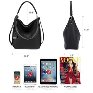 DAVIDJONES Faux Leather Hobo Purse and Wallet set for women Mini Quited Cute Crossbody Bags