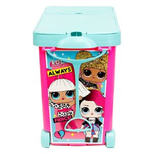 l.o.l. surprise!: store it all case - tara toys, wheeled doll storage & carrying case