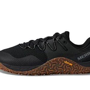 Merrell Women's Trail Glove 7 Sneaker, Black/Gum, 11