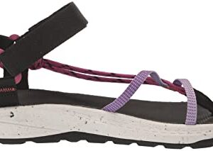 Merrell Women's Bravada Cord Wrap Sport Sandal, Black/FUCHSI, 8