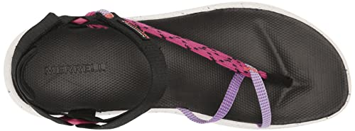 Merrell Women's Bravada Cord Wrap Sport Sandal, Black/FUCHSI, 8