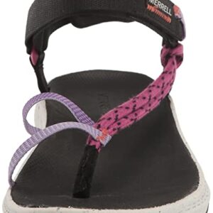 Merrell Women's Bravada Cord Wrap Sport Sandal, Black/FUCHSI, 8