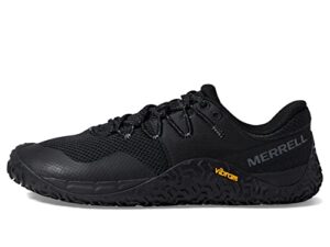 merrell women's trail glove 7 sneaker, black/black, 7.5